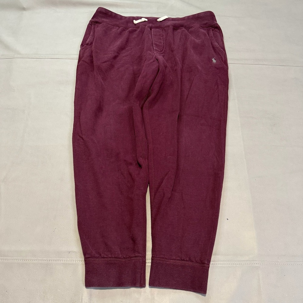 Polo‎ Ralph Lauren Men Maroon Jogger Sweatpant 2XL Drawstring Activewear-4837